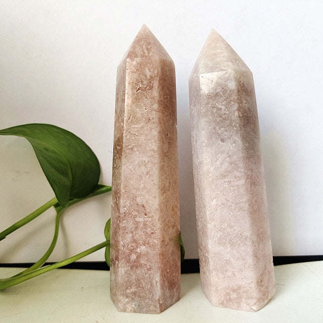 Natural Pink Amethyst Crystal Tower Wand Point Mineral Room Decoration Stones Energy Spiritual Meditation and Healing Crystals freeshipping - Dara Laine Murray