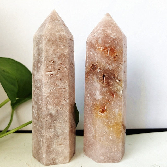 Natural Pink Amethyst Crystal Tower Wand Point Mineral Room Decoration Stones Energy Spiritual Meditation and Healing Crystals freeshipping - Dara Laine Murray