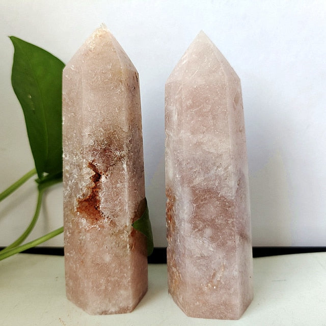 Natural Pink Amethyst Crystal Tower Wand Point Mineral Room Decoration Stones Energy Spiritual Meditation and Healing Crystals freeshipping - Dara Laine Murray
