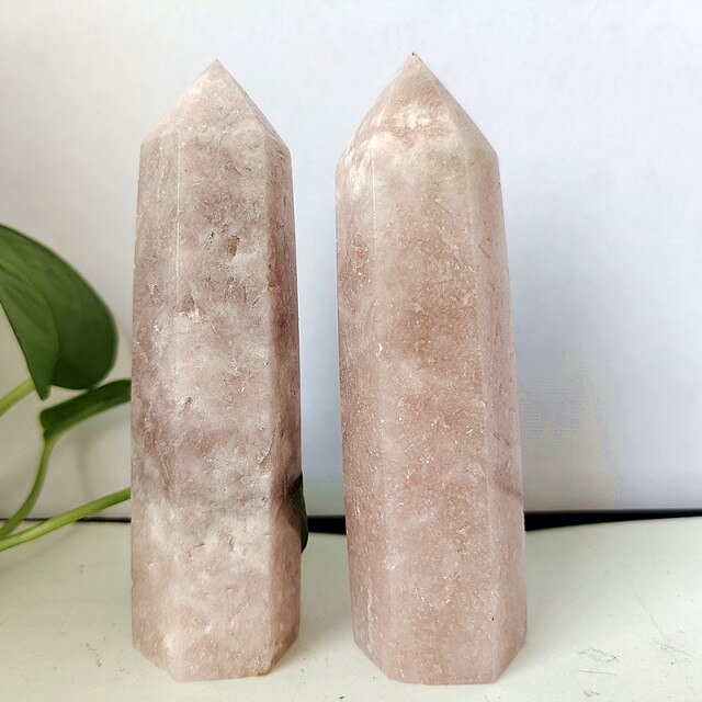 Natural Pink Amethyst Crystal Tower Wand Point Mineral Room Decoration Stones Energy Spiritual Meditation and Healing Crystals freeshipping - Dara Laine Murray