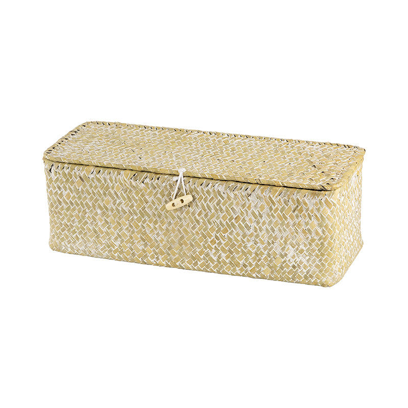 Handmade Seagrass Three Section Storage Basket freeshipping - Dara Laine Murray