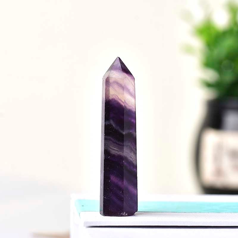 Rainbow Fluorite Tower / Obelisk / Point freeshipping - Dara Laine Murray