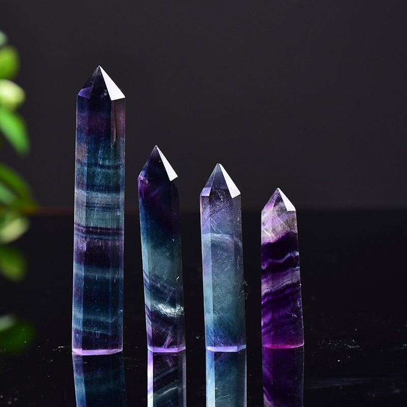 Rainbow Fluorite Tower / Obelisk / Point freeshipping - Dara Laine Murray