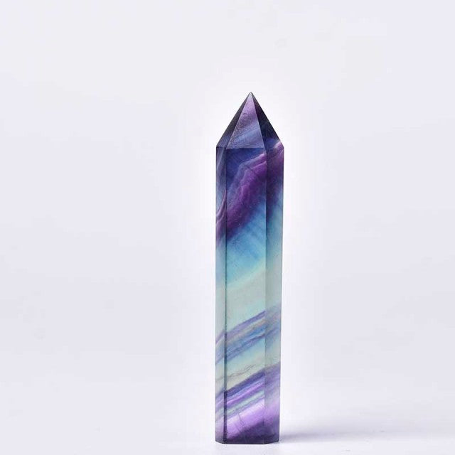 Rainbow Fluorite Tower / Obelisk / Point freeshipping - Dara Laine Murray