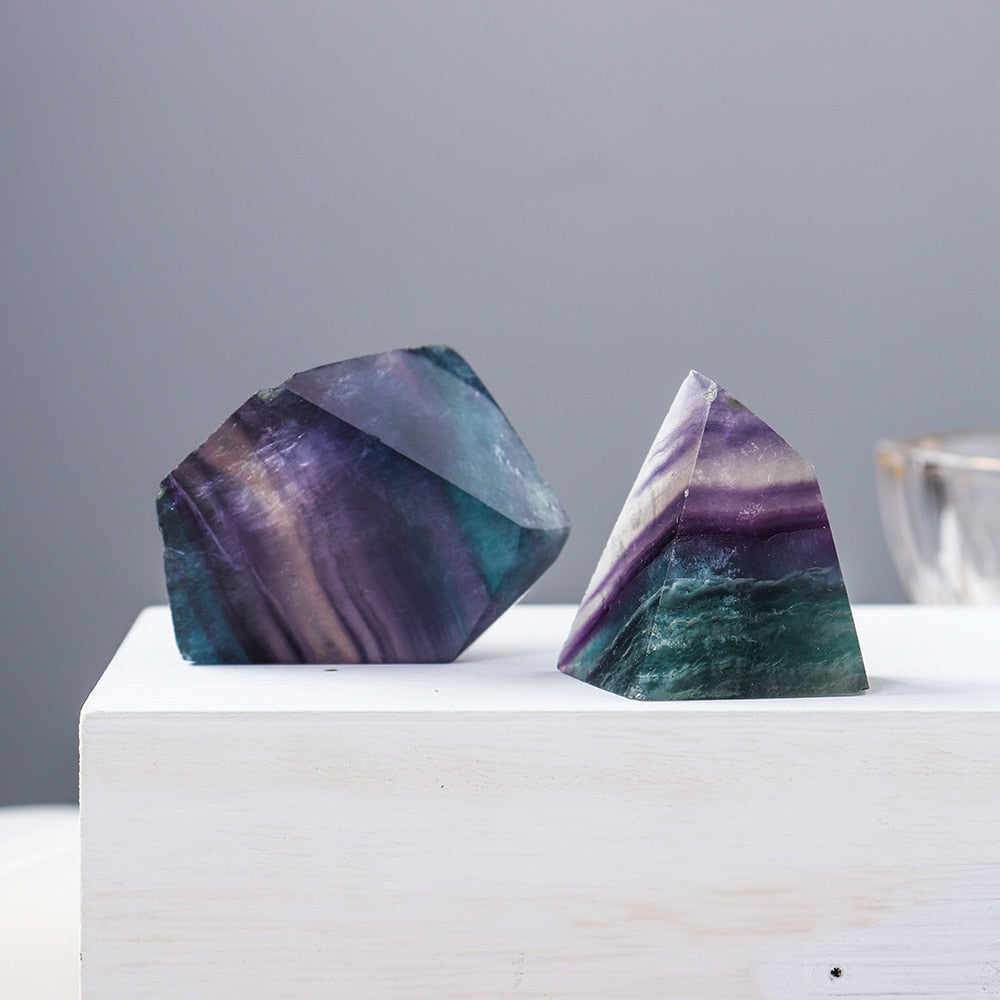 Rainbow Fluorite Polished Crystal Chunk freeshipping - Dara Laine Murray