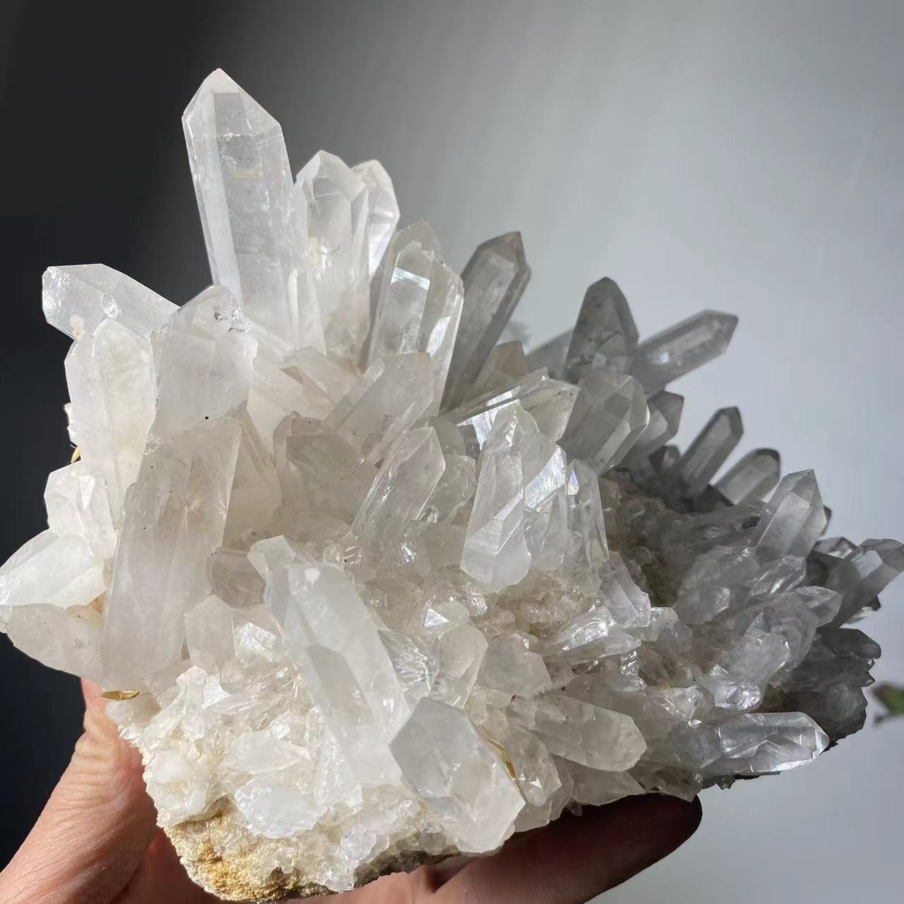 Natural Rare White Quartz Crystal Cluster Mineral Specimen Healing