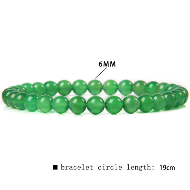The Green Collection - A collection of green crystal bracelets for luck, abundance, and growth