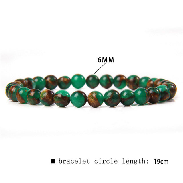 The Green Collection - A collection of green crystal bracelets for luck, abundance, and growth