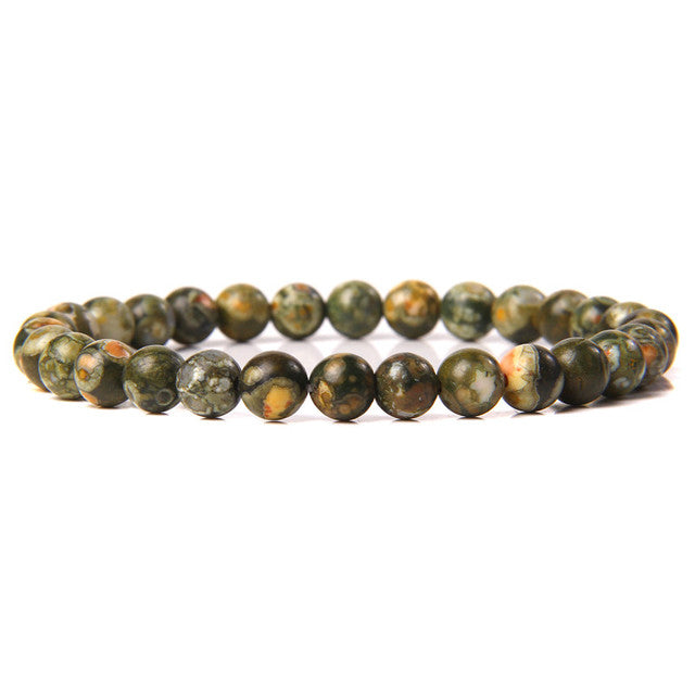The Green Collection - A collection of green crystal bracelets for luck, abundance, and growth