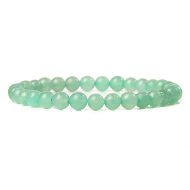 The Green Collection - A collection of green crystal bracelets for luck, abundance, and growth