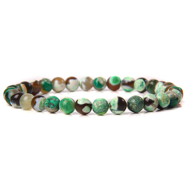 The Green Collection - A collection of green crystal bracelets for luck, abundance, and growth