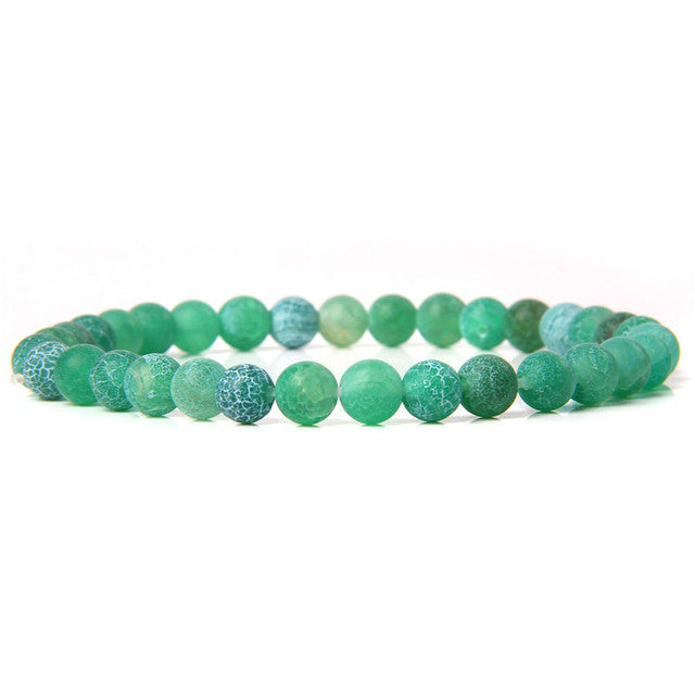 The Green Collection - A collection of green crystal bracelets for luck, abundance, and growth