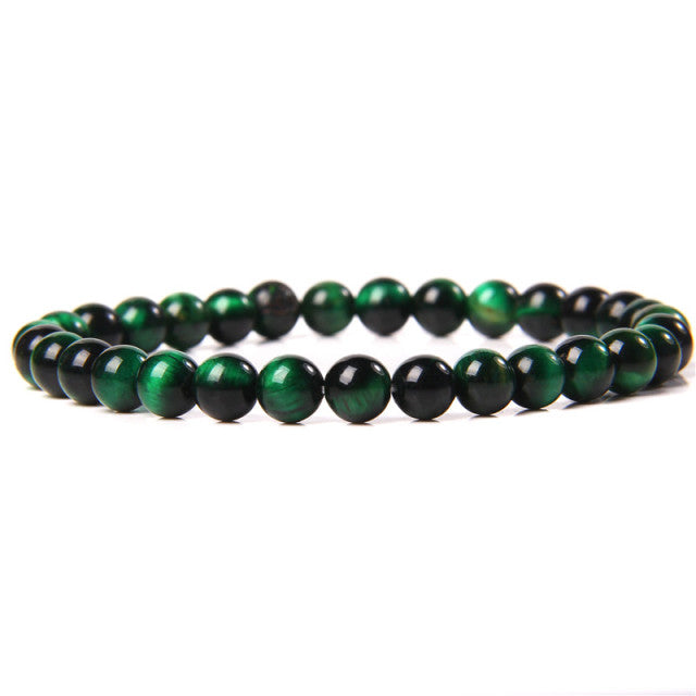 The Green Collection - A collection of green crystal bracelets for luck, abundance, and growth