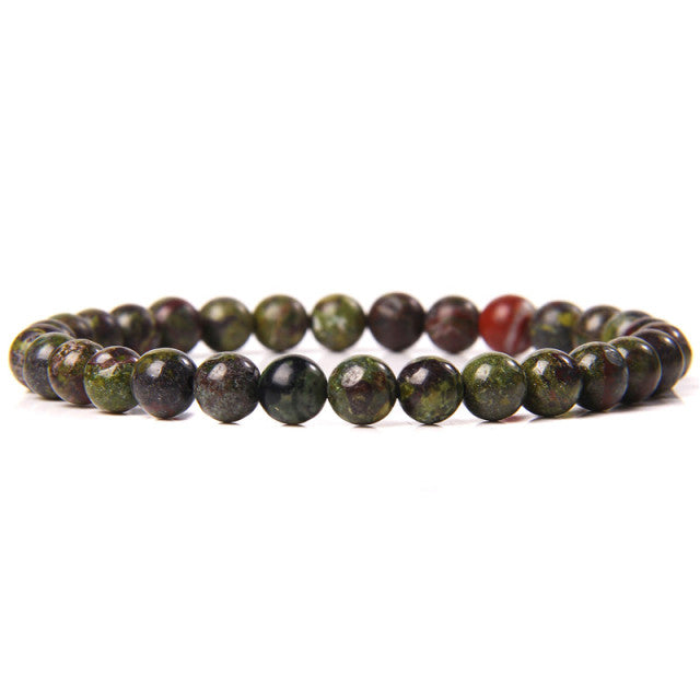 The Green Collection - A collection of green crystal bracelets for luck, abundance, and growth
