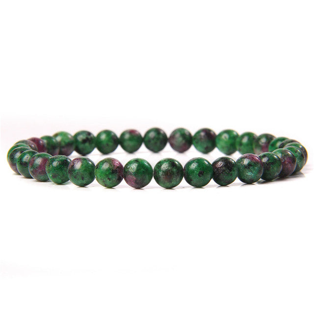 The Green Collection - A collection of green crystal bracelets for luck, abundance, and growth