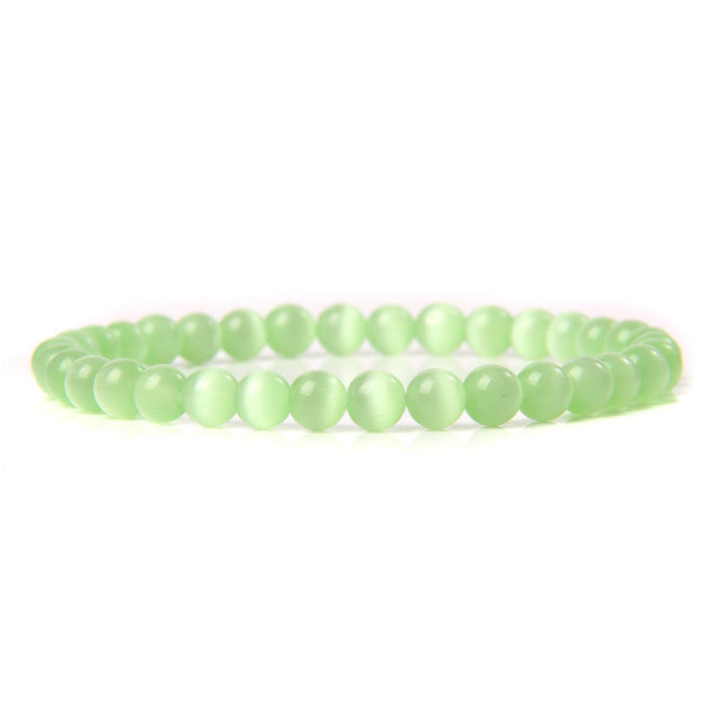The Green Collection - A collection of green crystal bracelets for luck, abundance, and growth