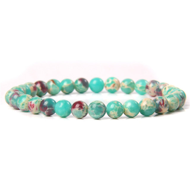 The Green Collection - A collection of green crystal bracelets for luck, abundance, and growth