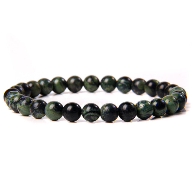 The Green Collection - A collection of green crystal bracelets for luck, abundance, and growth