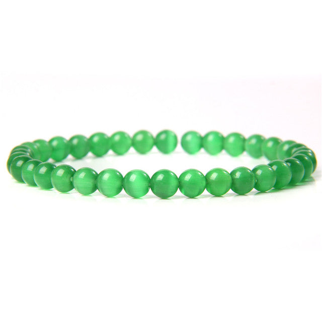 The Green Collection - A collection of green crystal bracelets for luck, abundance, and growth