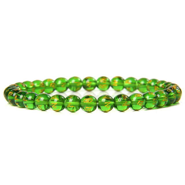 The Green Collection - A collection of green crystal bracelets for luck, abundance, and growth