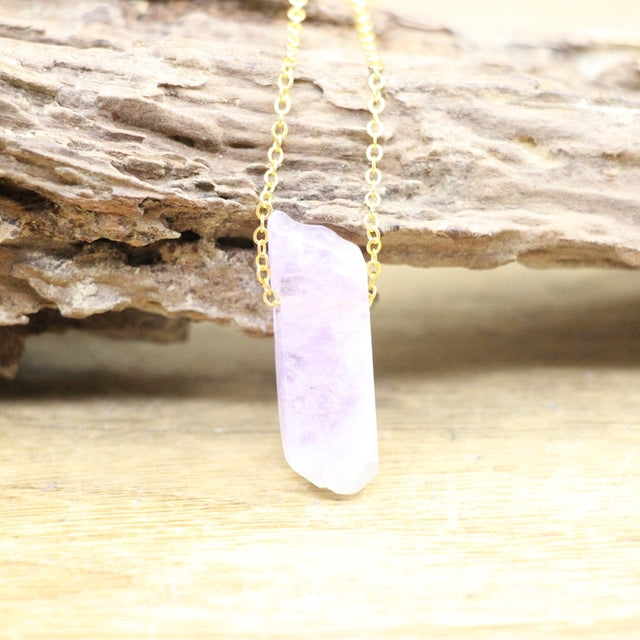 Polished Stone Crystal Slice / Slab Pendants Necklace Crystal Jewelry - Irregular and Natural Shapes