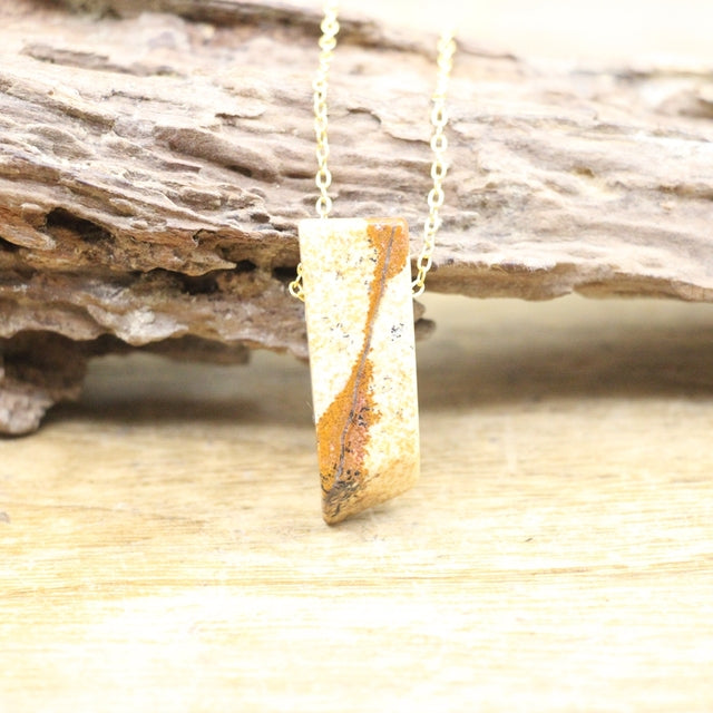 Polished Stone Crystal Slice / Slab Pendants Necklace Crystal Jewelry - Irregular and Natural Shapes