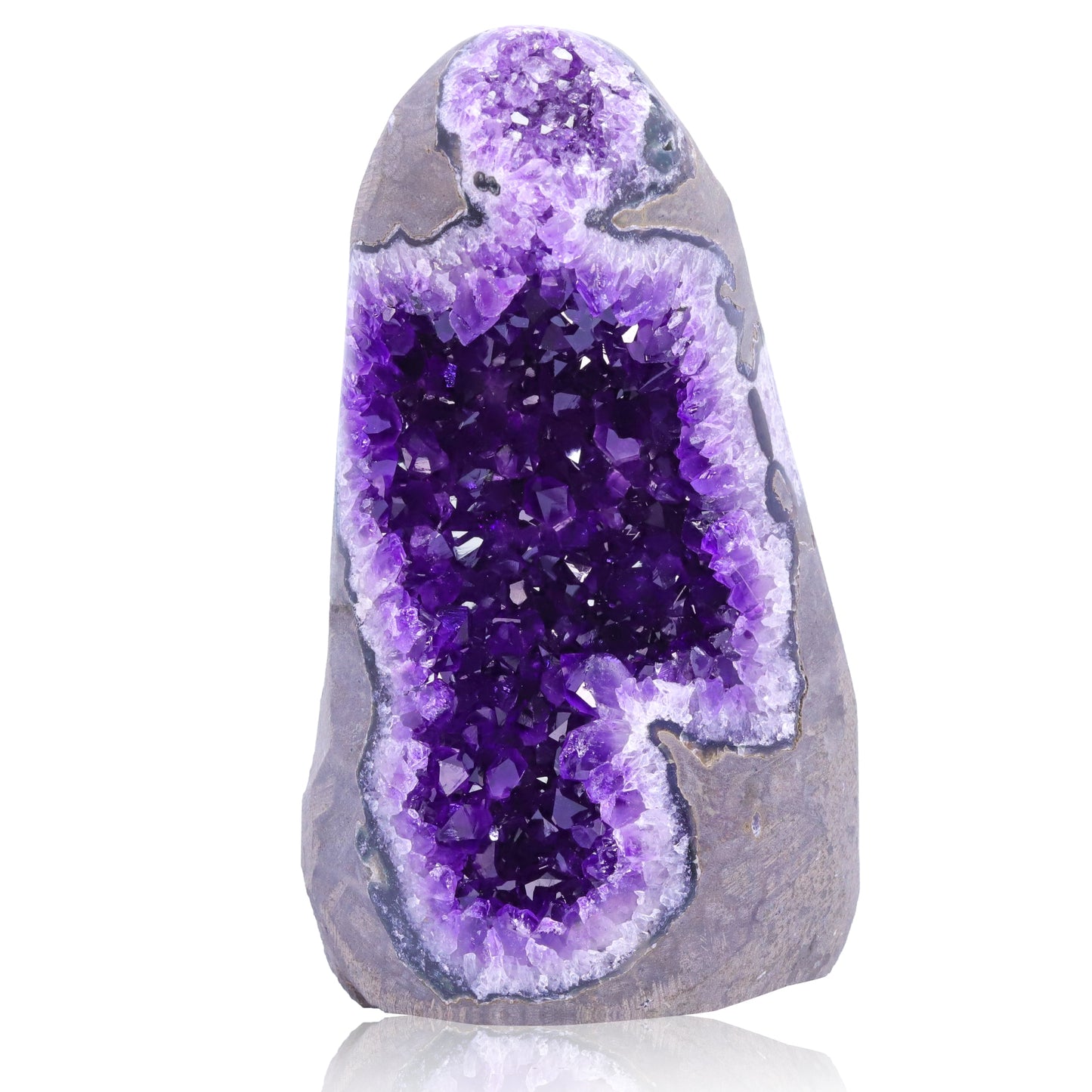 Natural Amethyst Geode Crystal Quartz Cluster Dream Specimen Energy Healing Thunder Egg Wholesale
