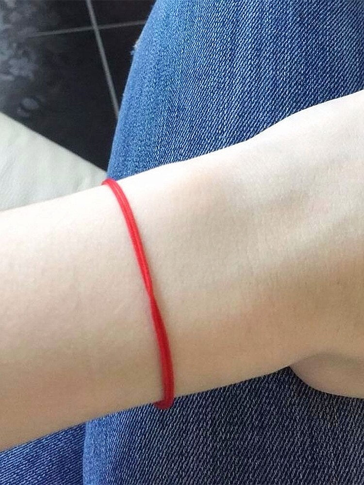 Women&#39;s Simple Thin Lucky Red String Bracelet New Fashion Jewelry Couple Bracelets Birthday Gifts