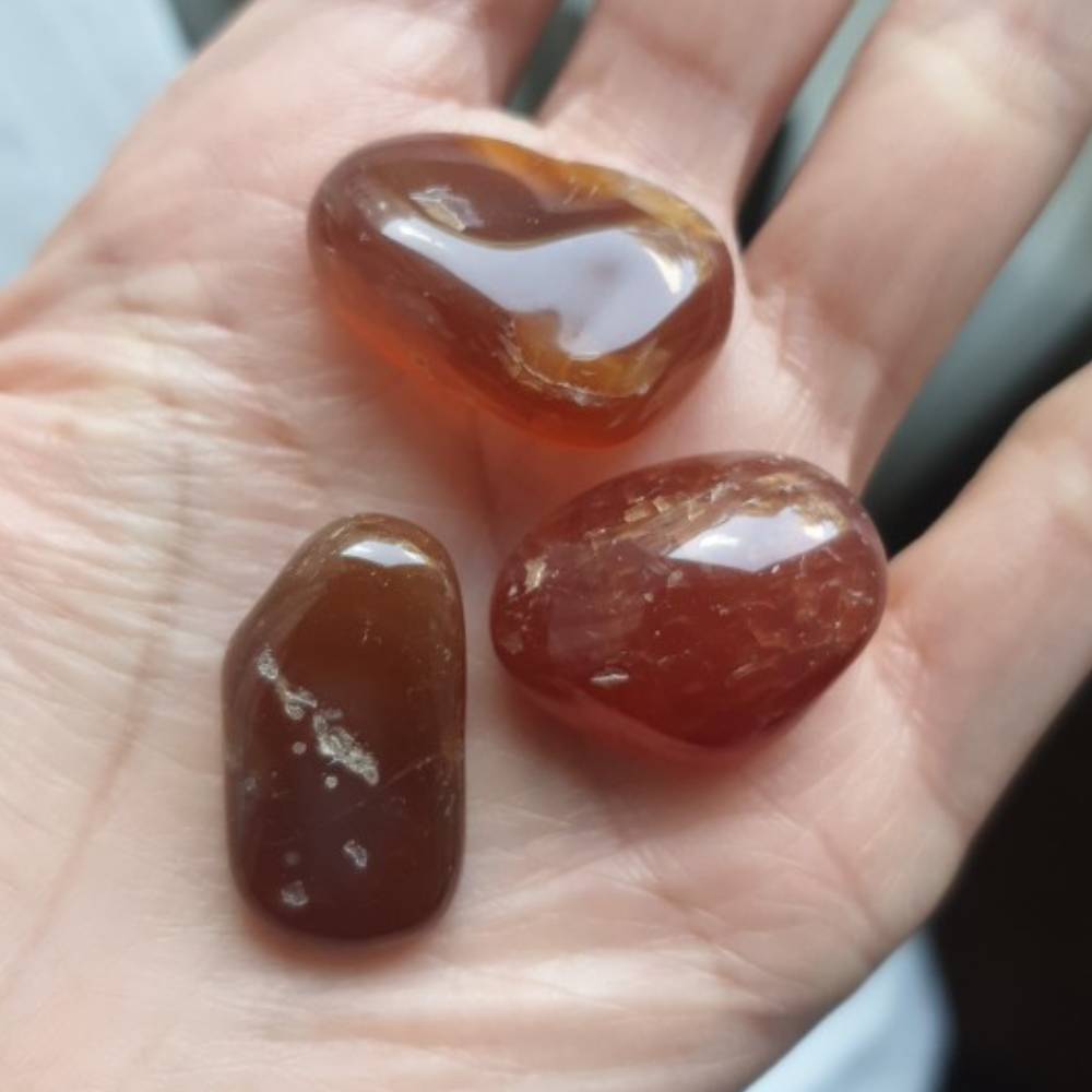 20-30mm Natural Agate Carnelian Palm Stones Crystal Reiki Energy Power Stone for DIY Jewelry Making Necklaces Accessories 1pcs