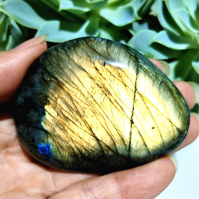 Natural Labradorite Stone Crystal palm Stones plaything Healing Crystals And Home Decoration