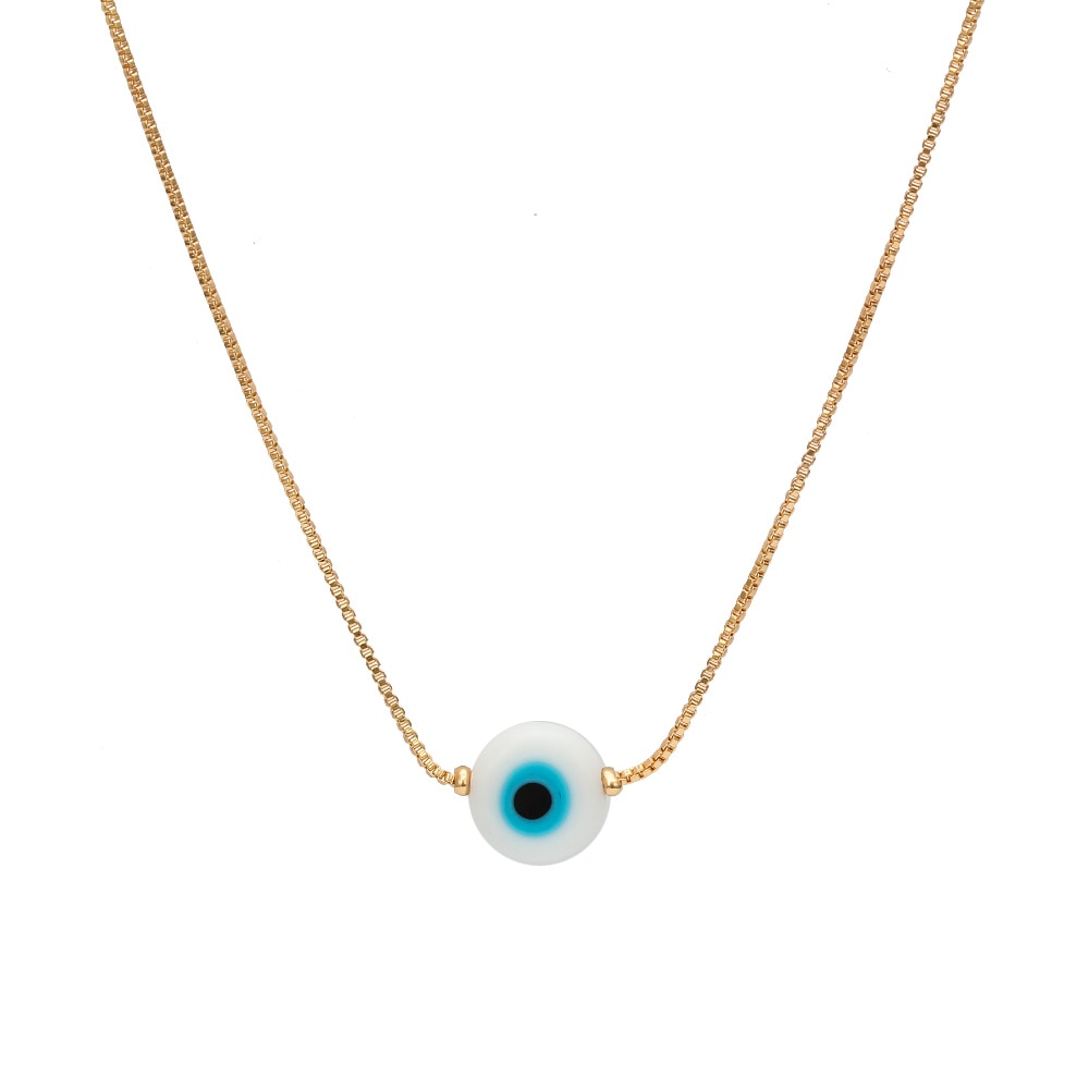 Turkish Evil Eye Beaded Long Chain Necklace
