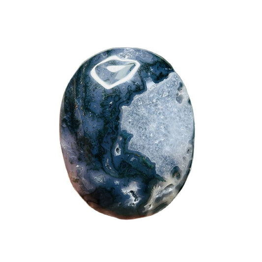 Natural Stone Geode Agate Moss Agate Palm Spiritual Decoration Spiritual Rock Witch Meditation Crystal and Stone Healing