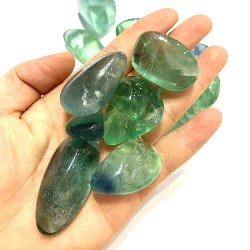 100g15-35mm Natural Green Fluorite Quartz Crystal Stone Rock Rough Polished Gravel Specimen Natural Crystals Decoration freeshipping - Dara Laine Murray