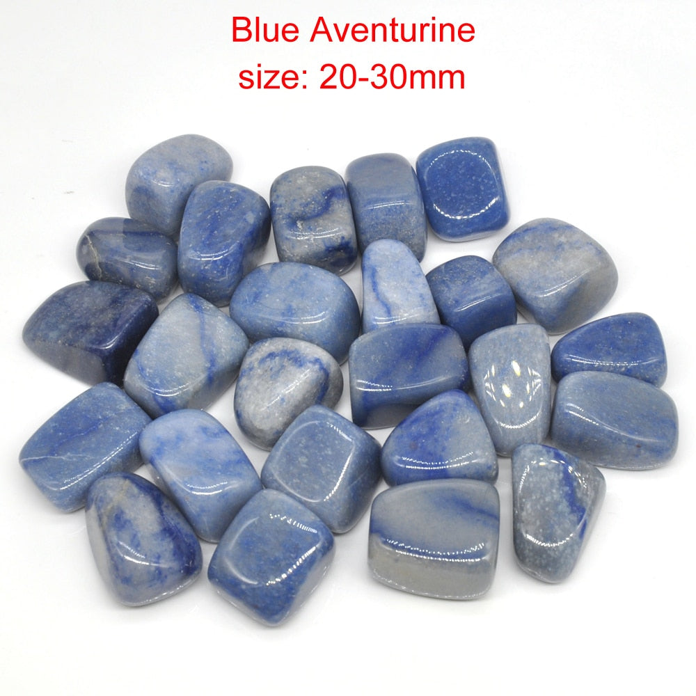 Natural Blue Aventurine Tumbled Stones Bulk Healing Crystals Reiki Polished Gems Raw Aquarium Decoration Minerals Collection.