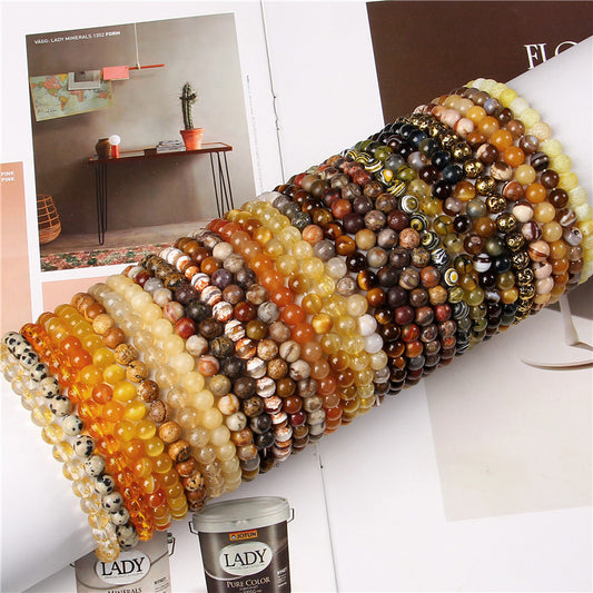 The Yellow Stone Collection - A collection of yellow crystal bracelets for prosperity, success, courage, and strength