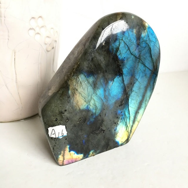 Choose Your Own Labradorite Crystal Piece 70-400g options Yellow and Blue Labradorite