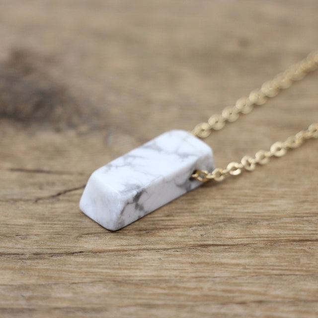 Polished Stone Crystal Slice / Slab Pendants Necklace Crystal Jewelry - Irregular and Natural Shapes