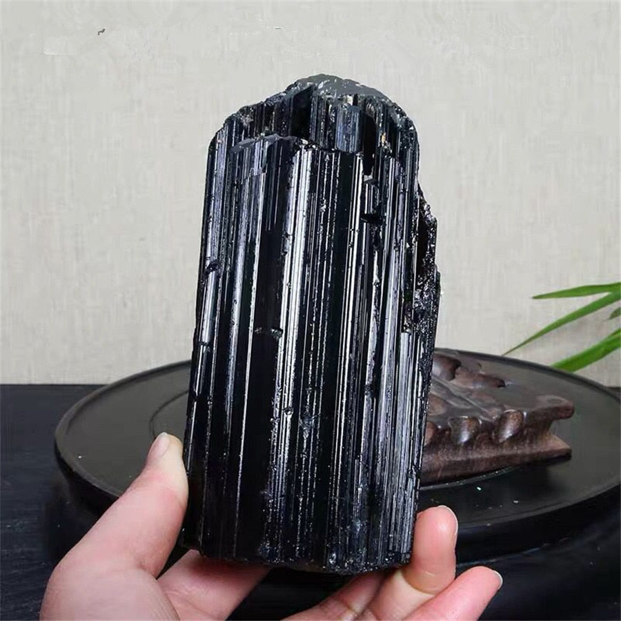 Natural Black Turmaline Crystals Mineral Specimens Irregular Fossil Geology Instructions Site Healing Home Decoration freeshipping - Dara Laine Murray
