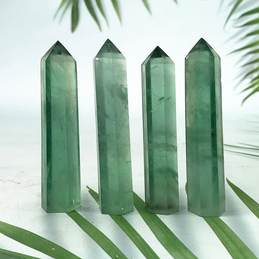 Fluorite Crystal Wand / Point / Tower / Obelisk Green freeshipping - Dara Laine Murray