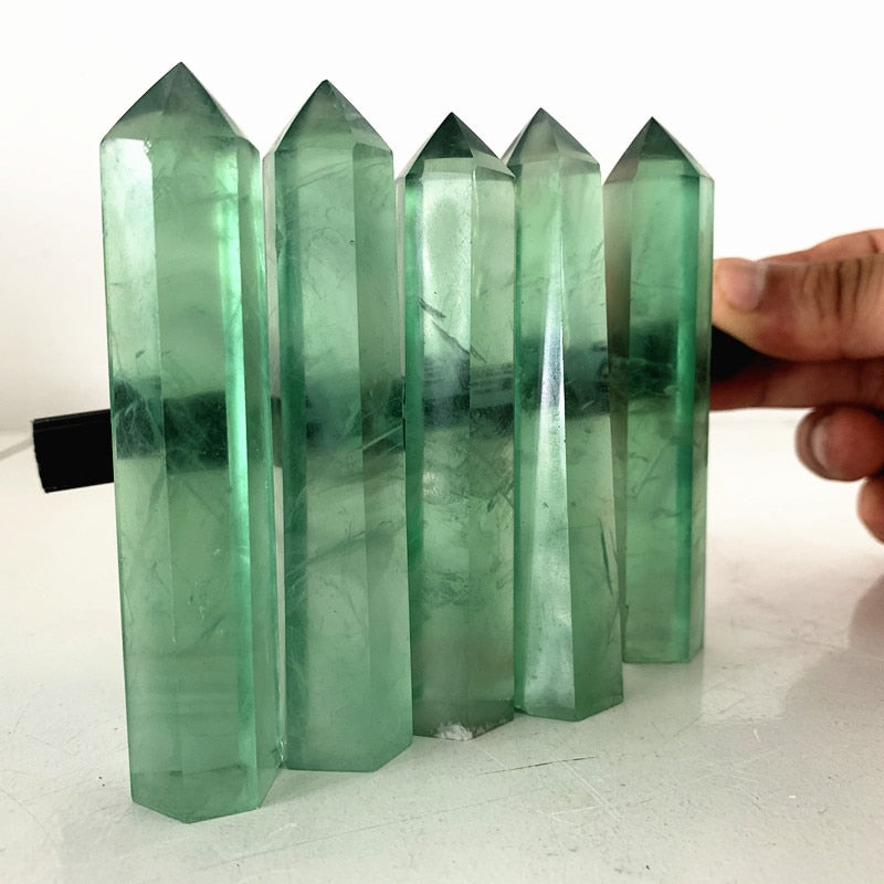 Fluorite Crystal Wand / Point / Tower / Obelisk Green freeshipping - Dara Laine Murray