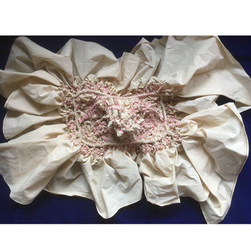Traditional Shibori Hand Dyed Indigo Fabric Tablecloth / Tapestry - Square freeshipping - Dara Laine Murray