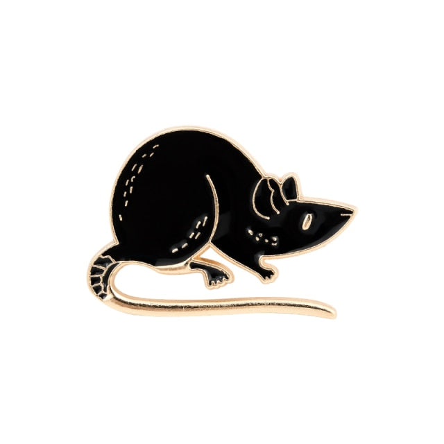 Baltimore Rat Enamel Pin - Black or White freeshipping - Dara Laine Murray