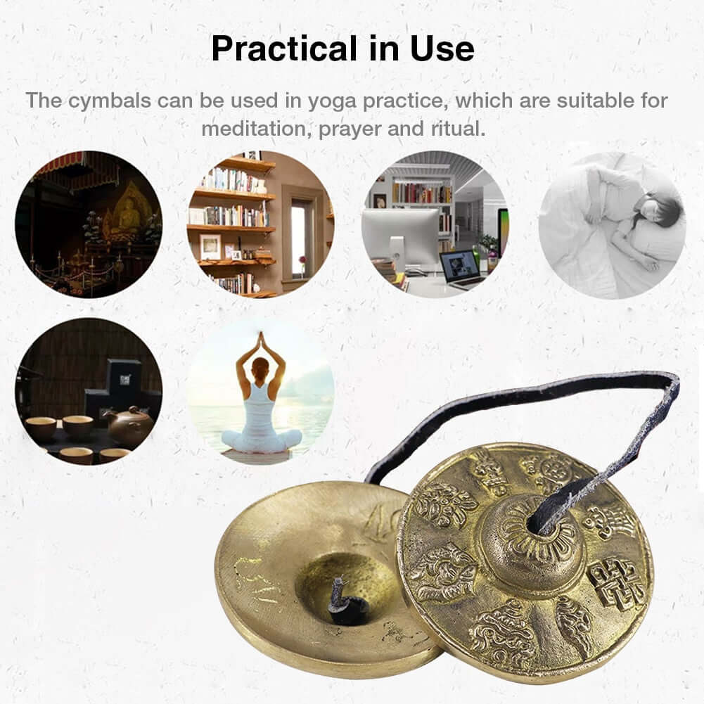 1 Pair Brass Yoga Cymbals / Chime.