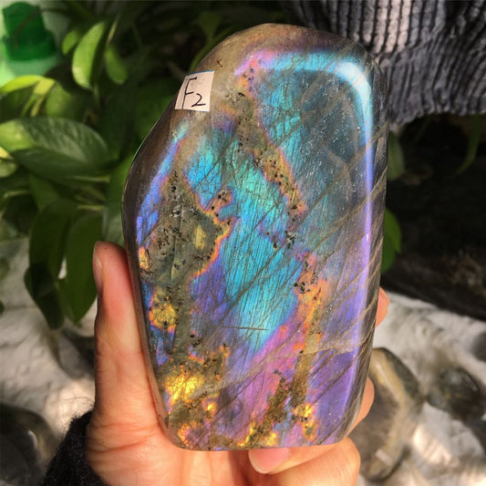 Misty Starlight Violet Labradorite Crystal - Freeform w/ Pink and Purple Flash (rare) choose your own