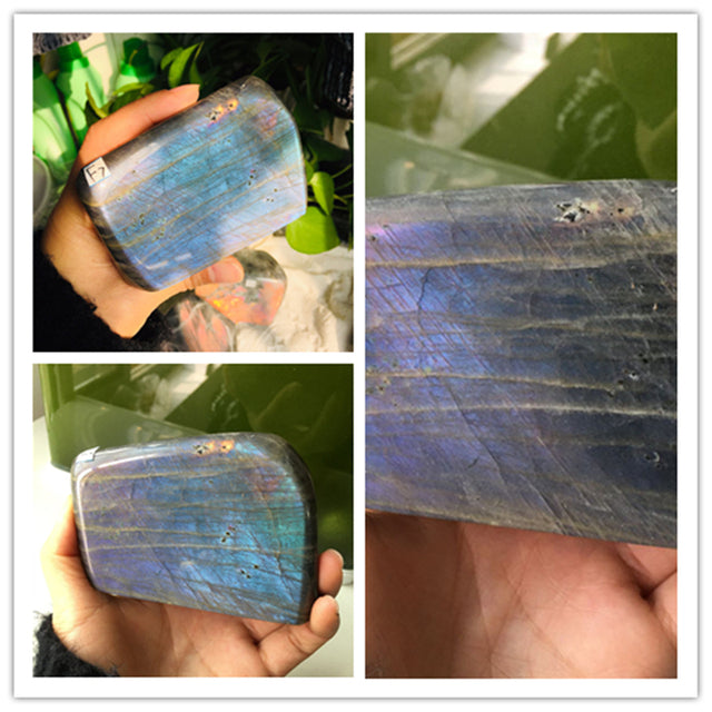 Misty Starlight Violet Labradorite Crystal - Freeform w/ Pink and Purple Flash (rare) choose your own