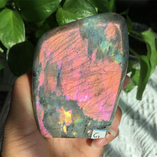 Misty Starlight Violet Labradorite Crystal - Freeform w/ Pink and Purple Flash (rare) choose your own