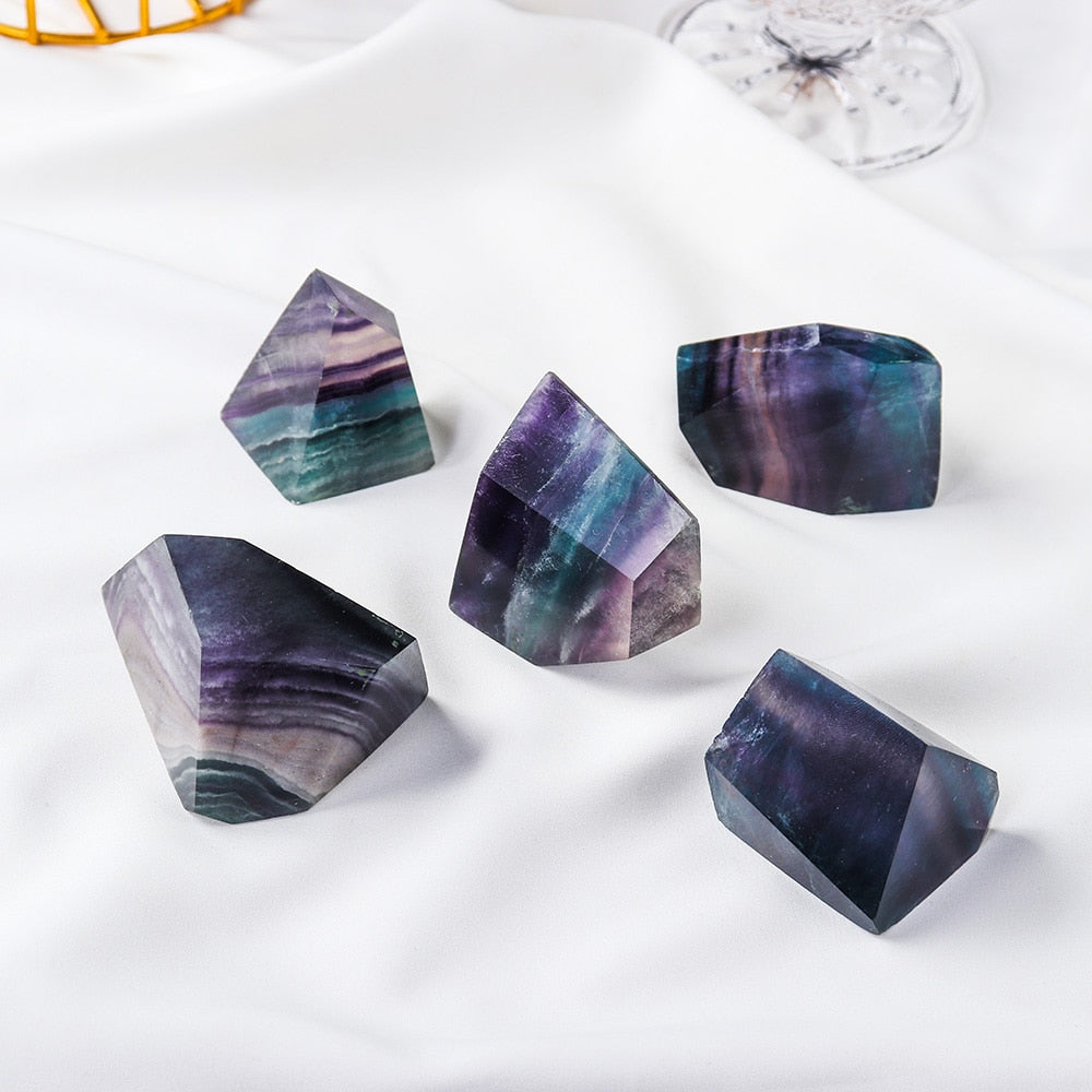 Rainbow Fluorite Polished Crystal Chunk freeshipping - Dara Laine Murray