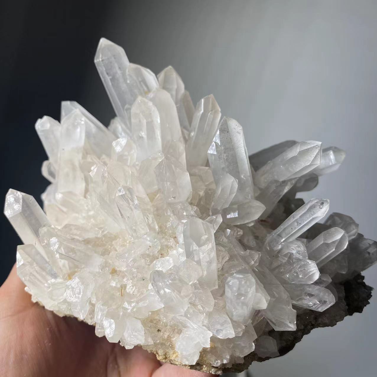 Natural Rare White Quartz Crystal Cluster Mineral Specimen Healing