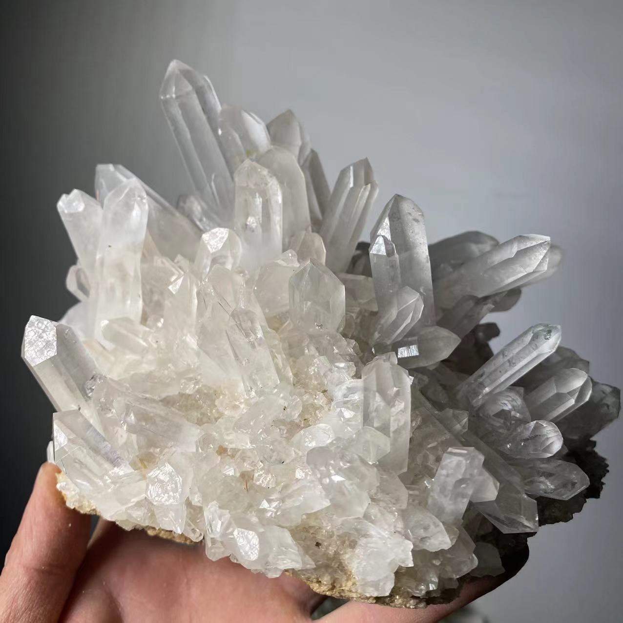 Natural Rare White Quartz Crystal Cluster Mineral Specimen Healing