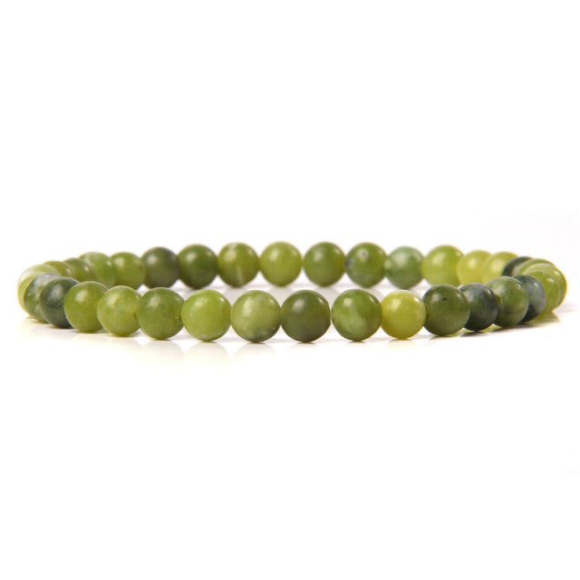 The Green Collection - A collection of green crystal bracelets for luck, abundance, and growth